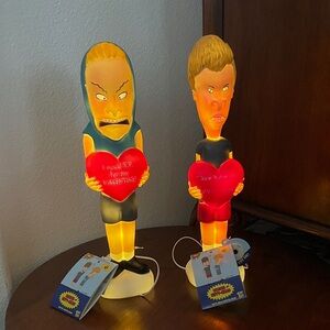 NEW BEAVIS AND BUTTHEAD VALENTINE’S DAY BLOW MOLD SET LIGHTED DECOR 2026